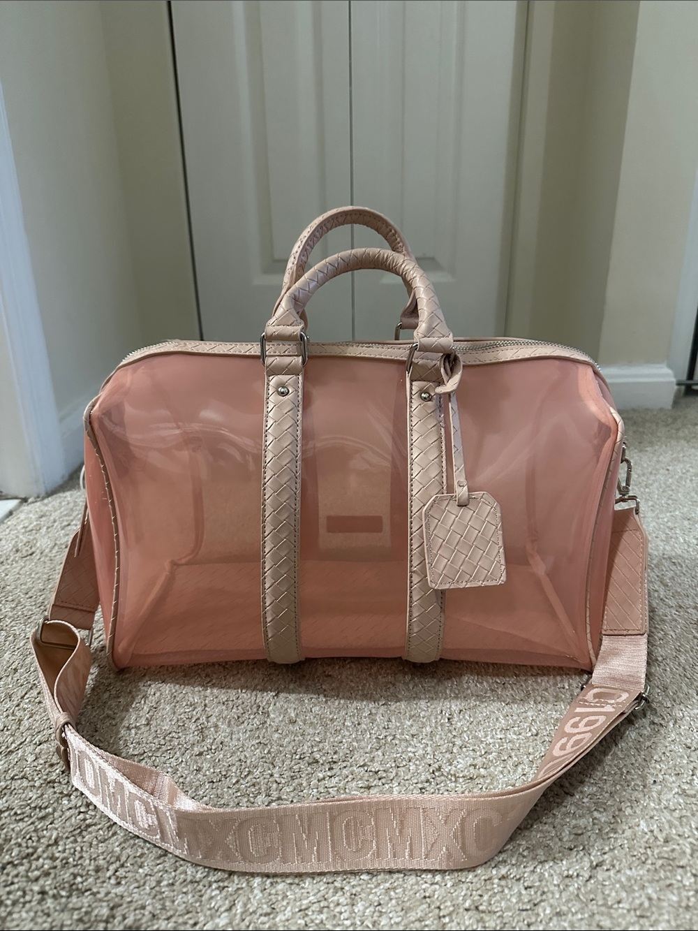 Steve Madden Clear Blush Duffle Bag - Picture 2 of 4